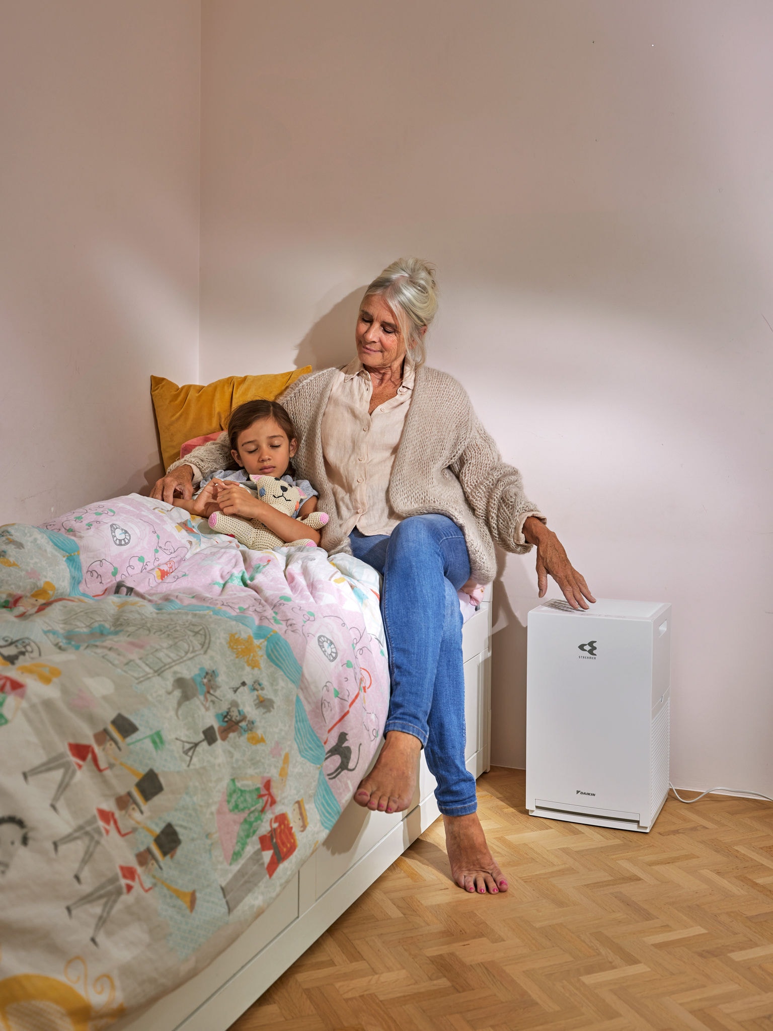 Kinderslaapkamer vrij van irriterende stoffen in de lucht dankzij een luchtreiniger