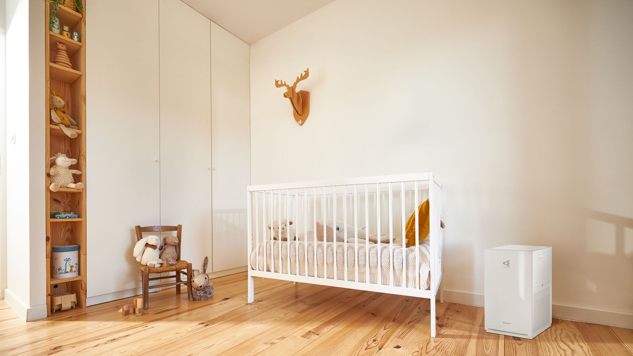 An air purifier in a child’s room ensuring clean air